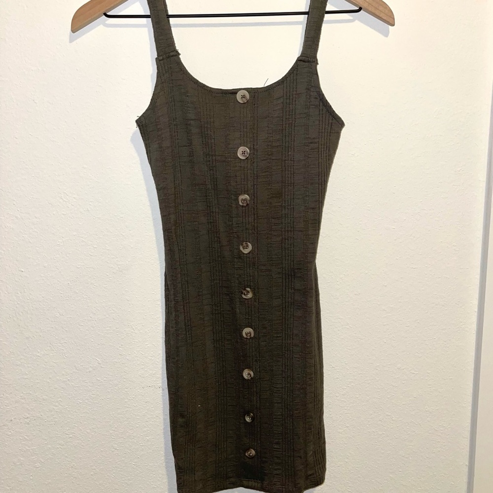 Green Button Up Dress Size SMALL